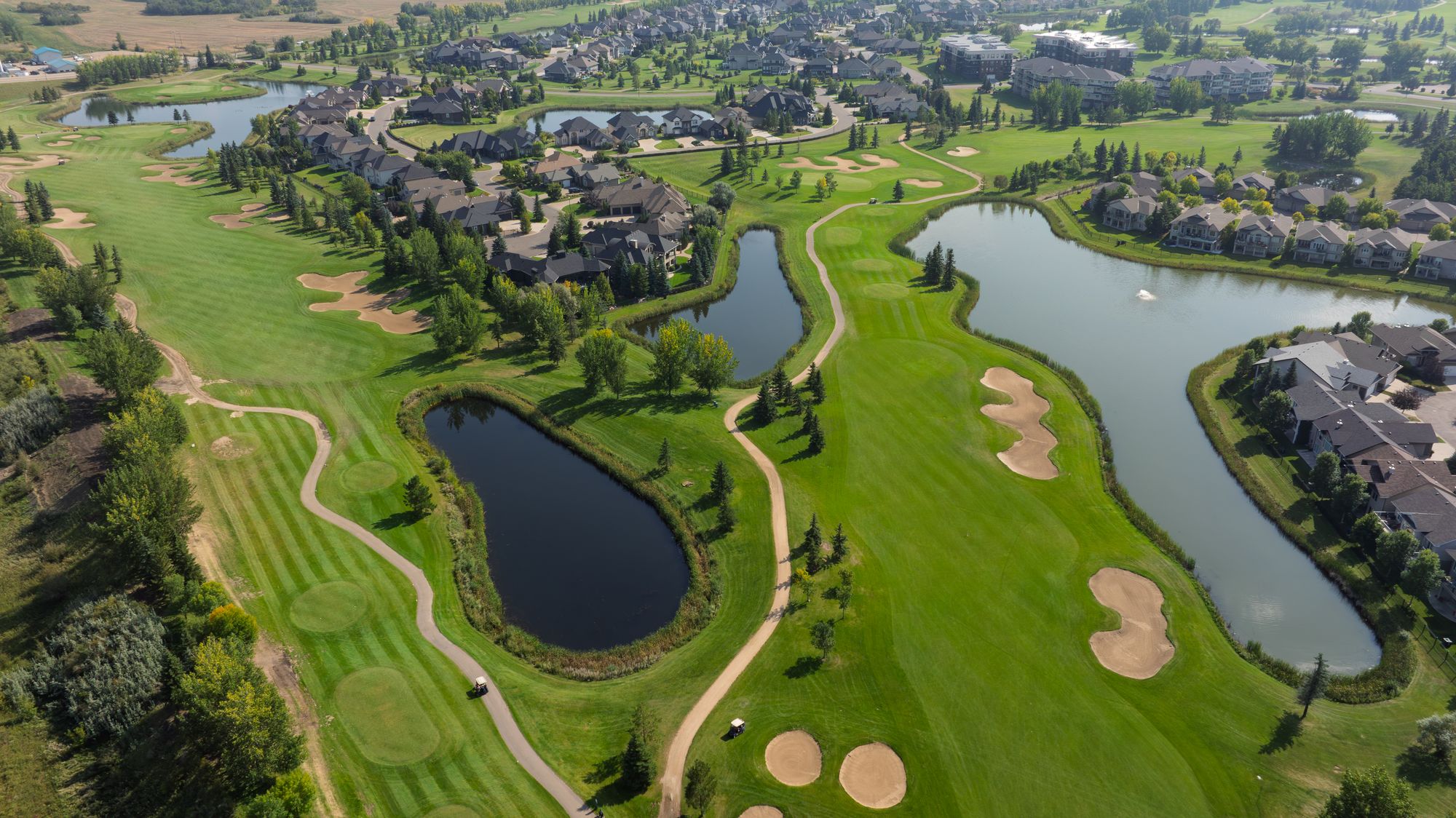 Aerial view of Wentworth at The Willows