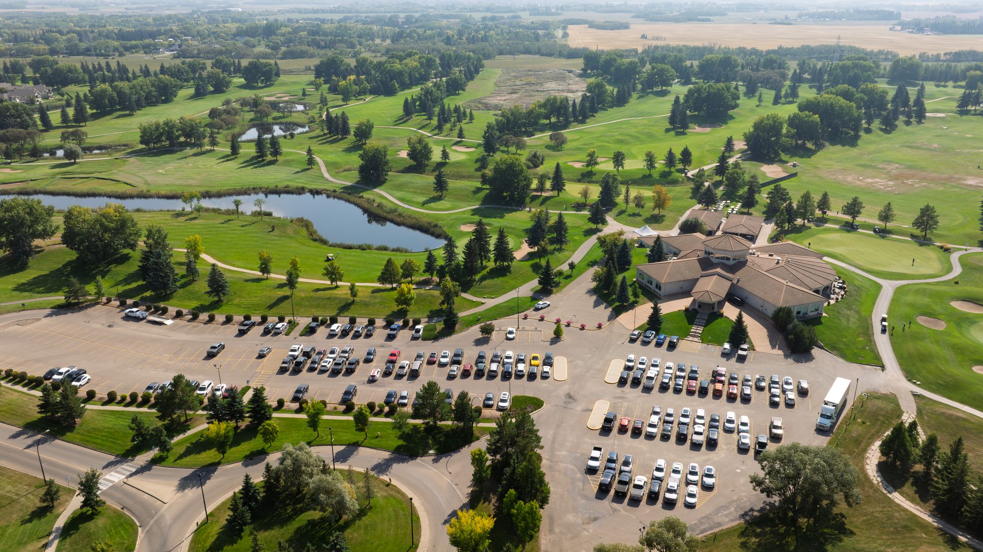 Aerial view of Wentworth at The Willows