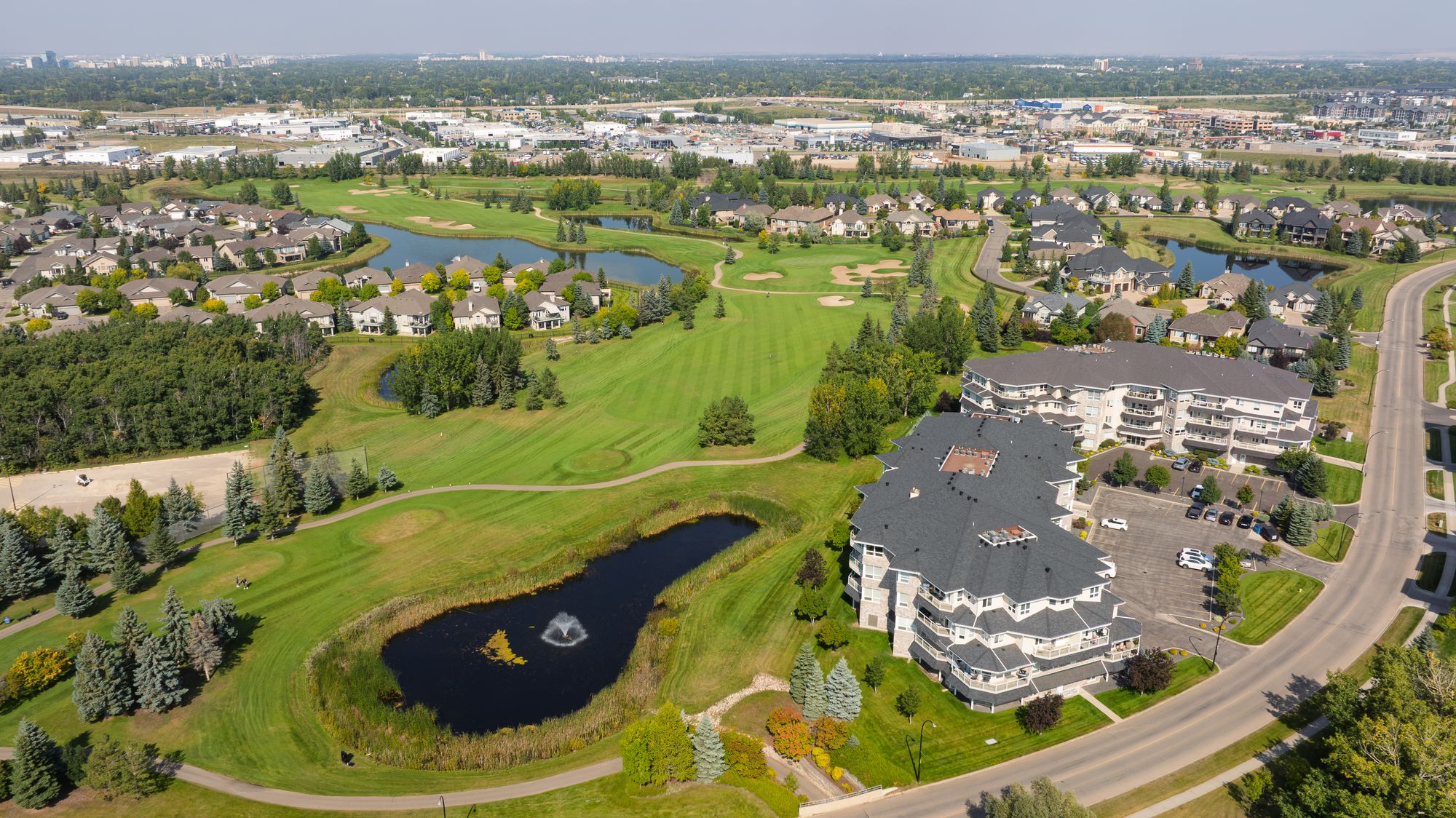 Aerial view of Wentworth at The Willows