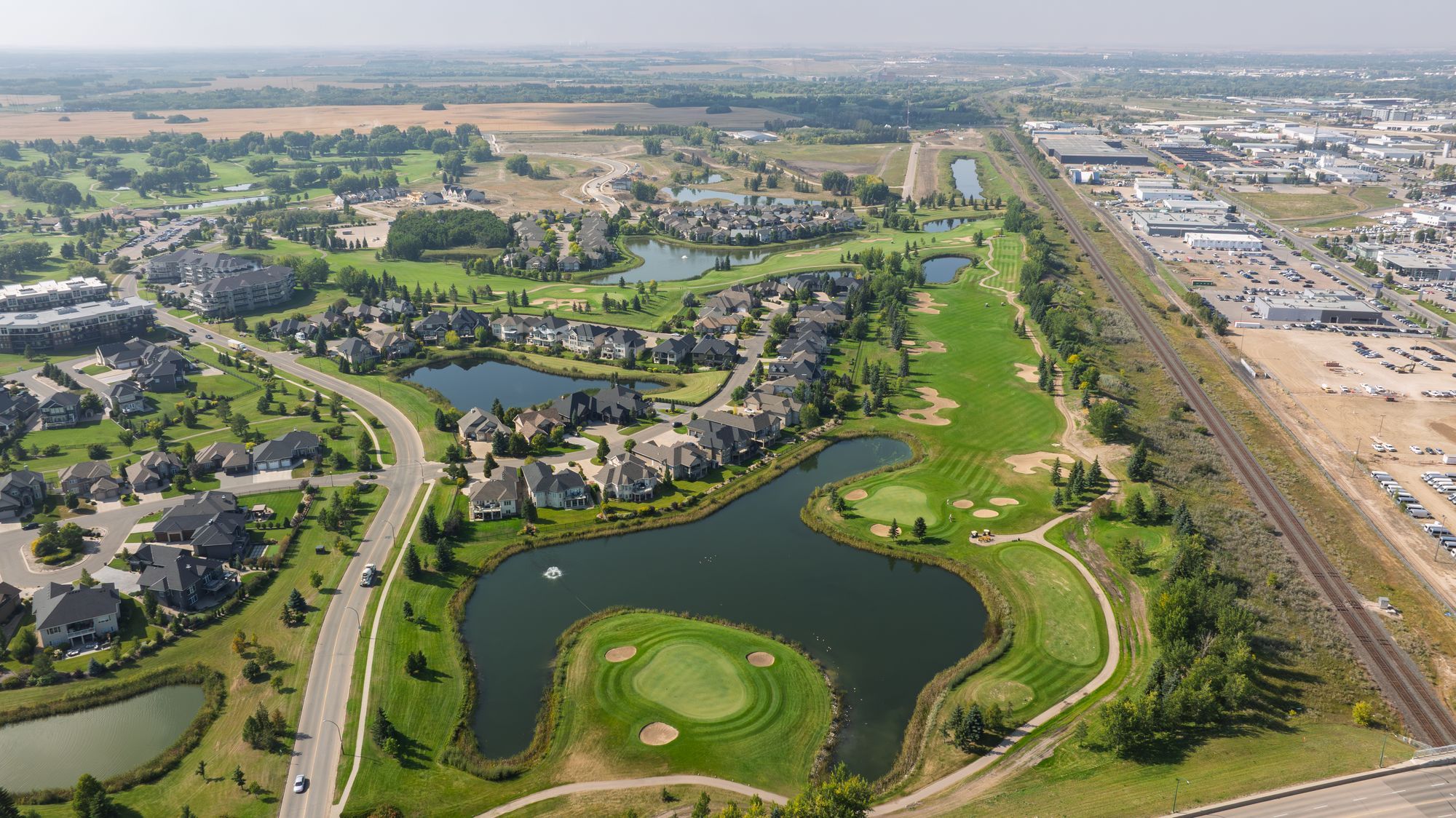 Aerial view of Wentworth at The Willows