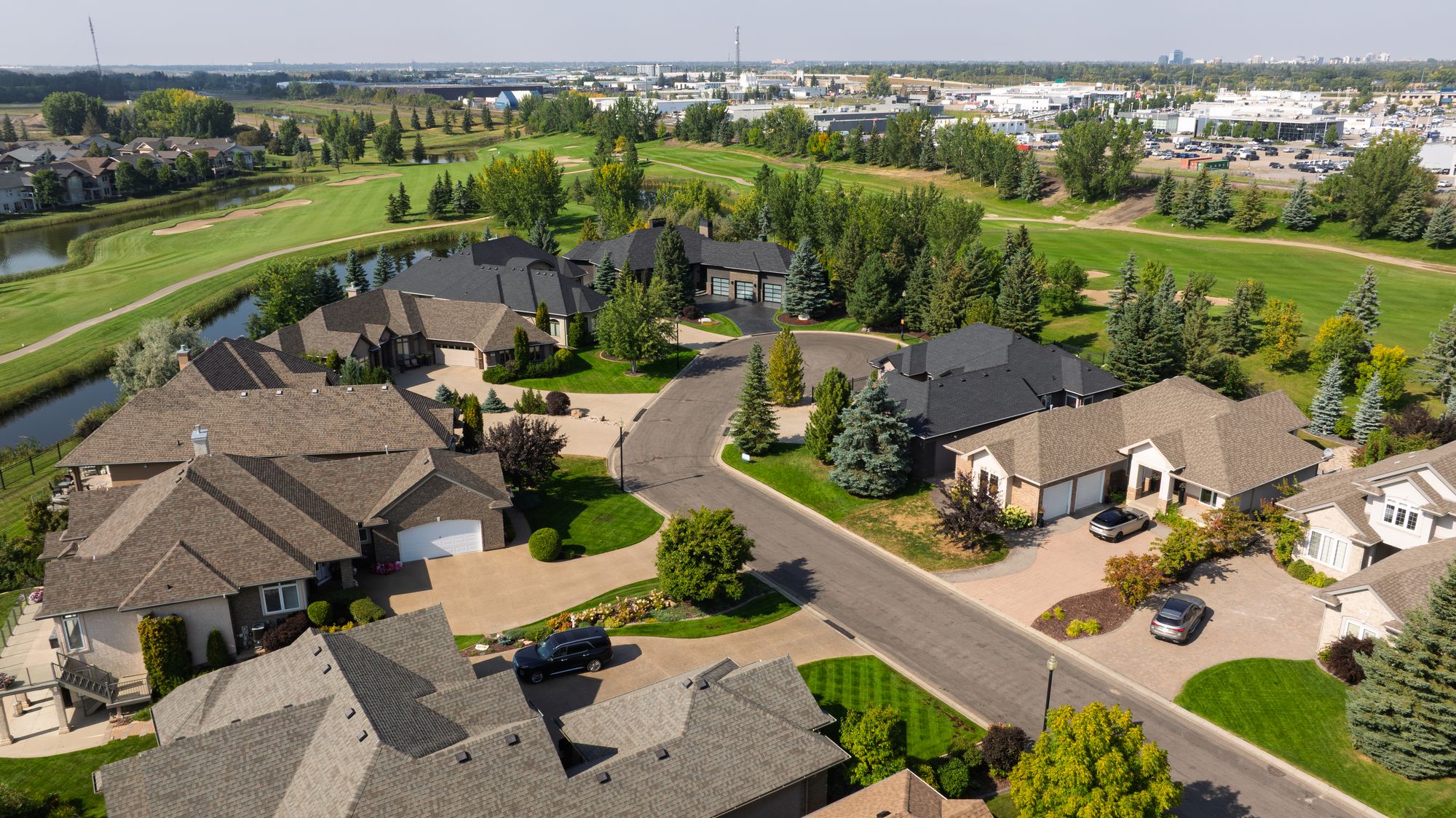 Aerial view of Wentworth at The Willows