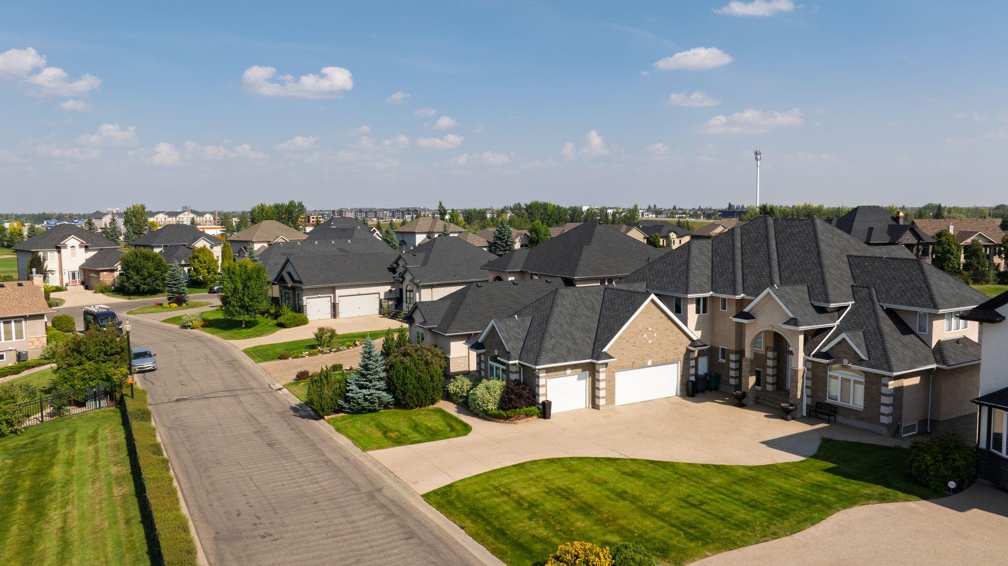 Aerial view of Wentworth at The Willows