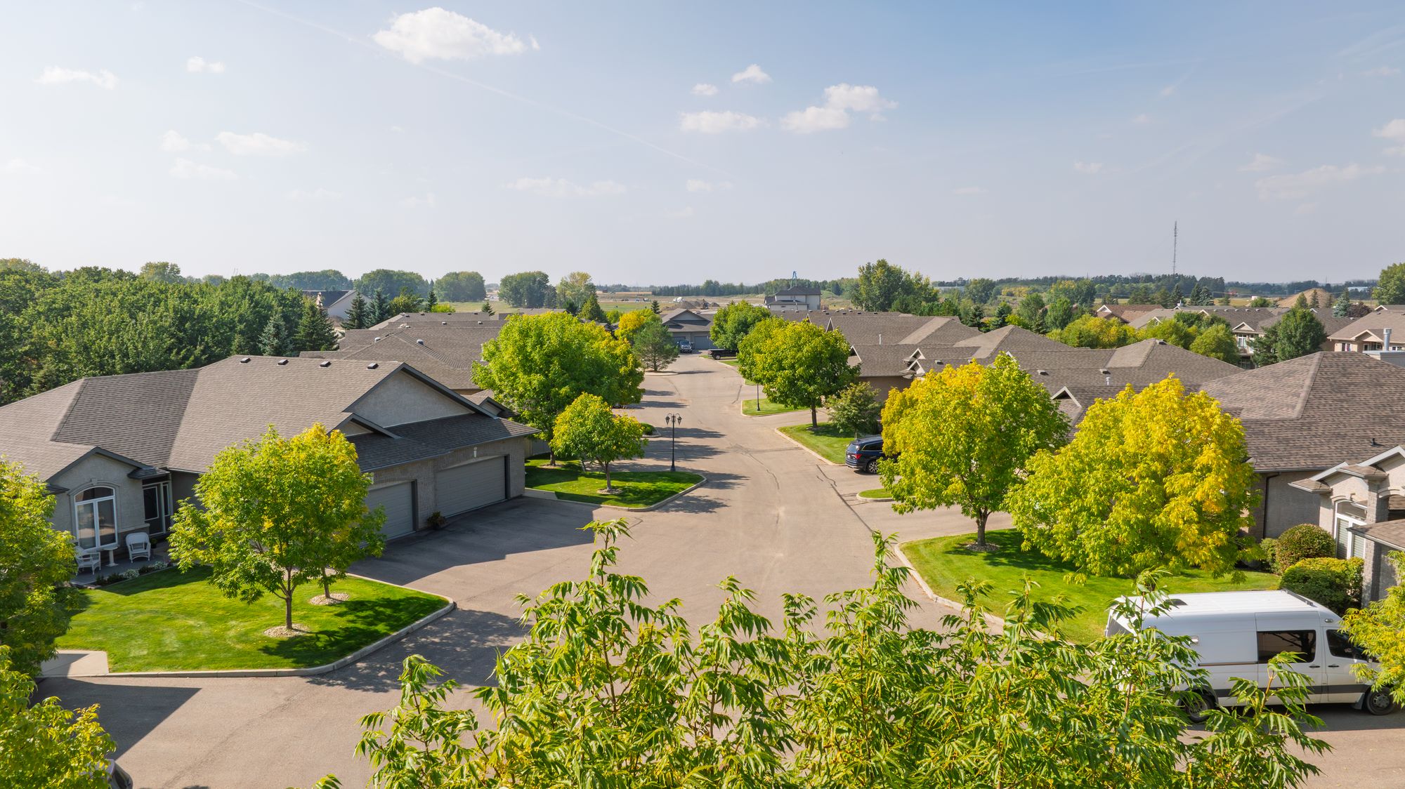 Aerial view of Wentworth at The Willows