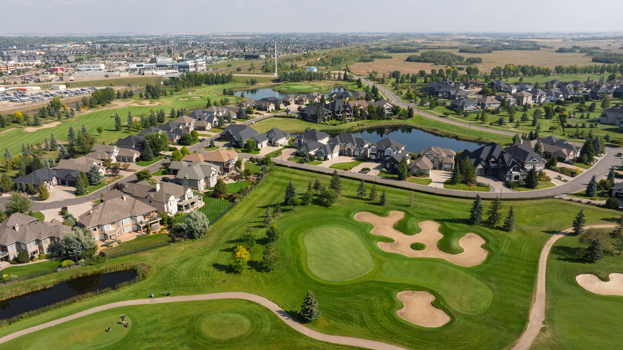 Aerial view of Wentworth at The Willows