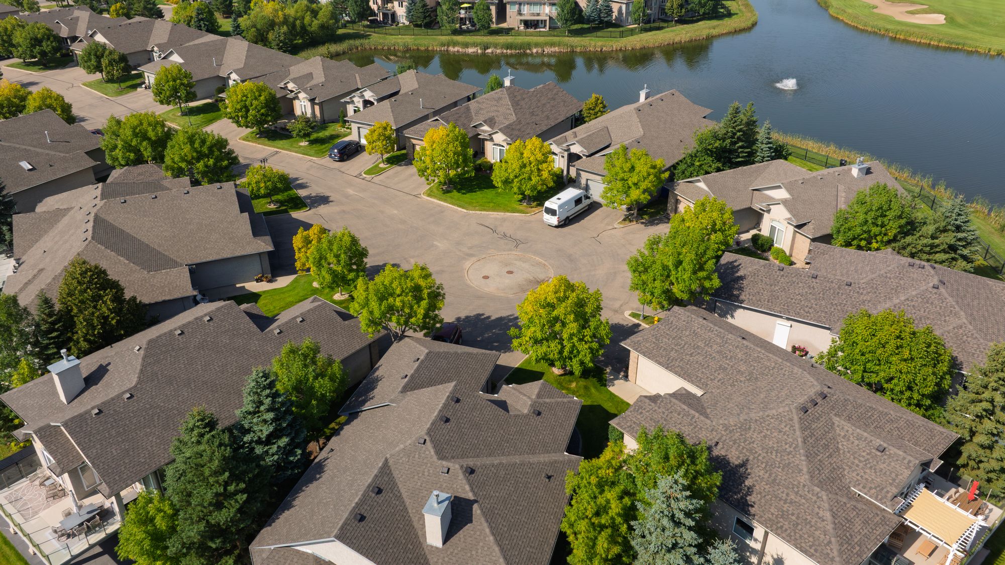 Aerial view of Wentworth at The Willows